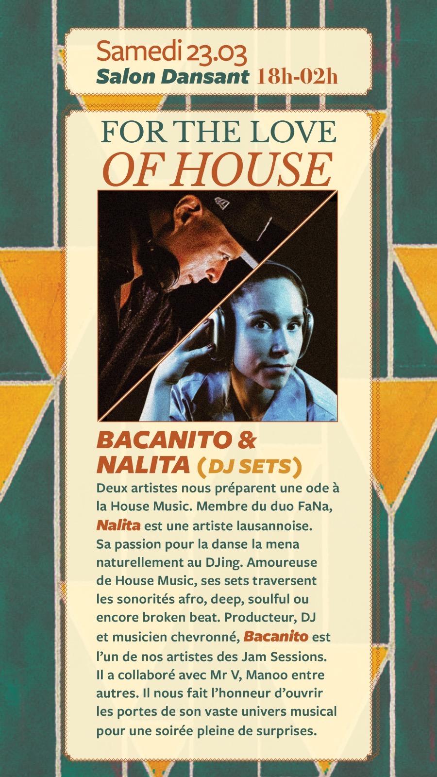 House music house dance nalita bacanito fana cep d or vevey